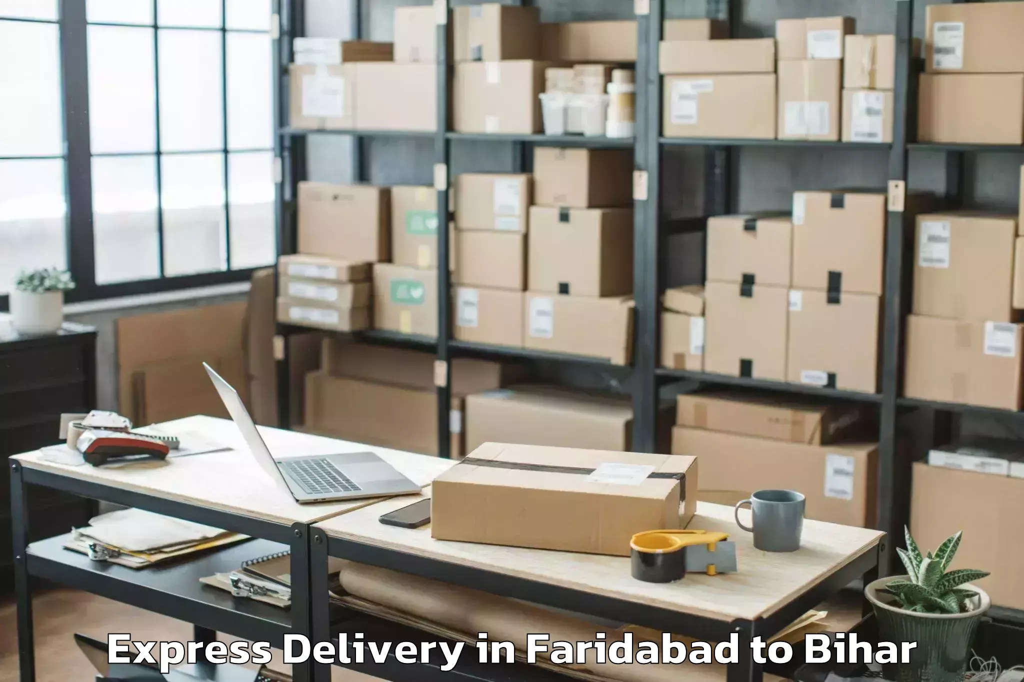 Easy Faridabad to Lauriya Express Delivery Booking